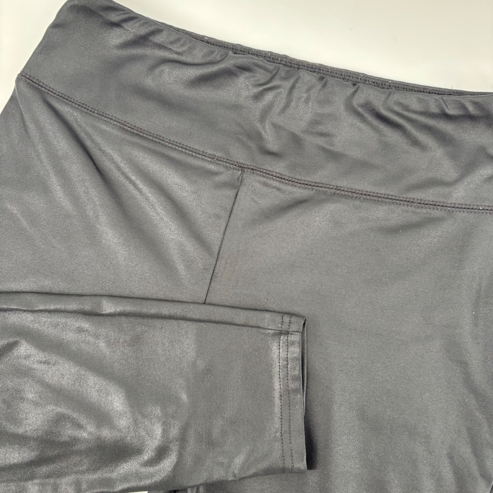 Wild Fable Leggings‎ Women Medium Black Excellent Shiny Liquid Faux Leather Look